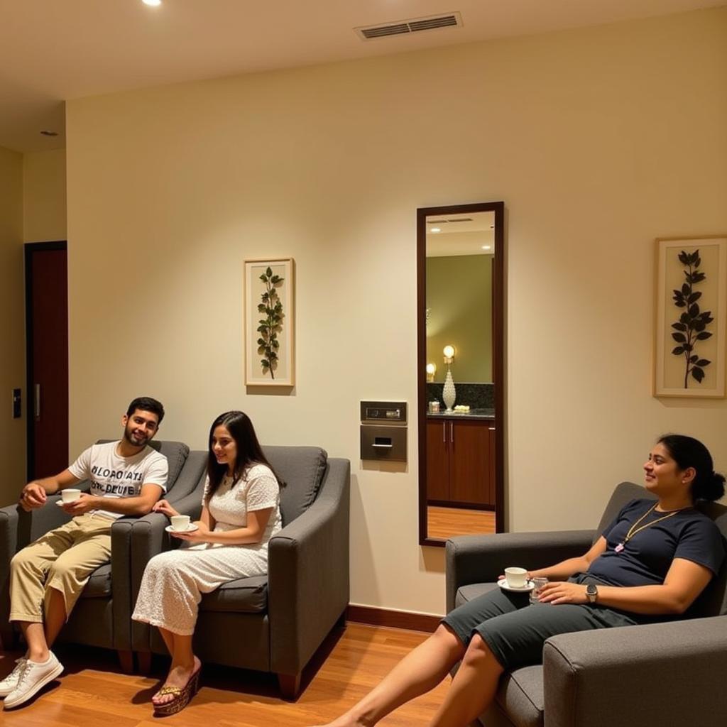 Relaxation Area Interior at Welldone Spa Goregaon