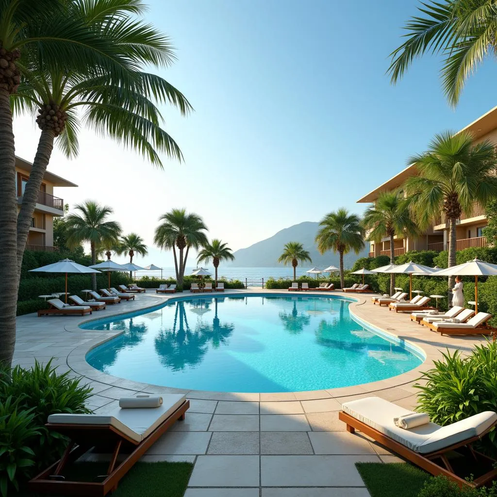 Inviting pool at The Westin Pushkar Resort and Spa