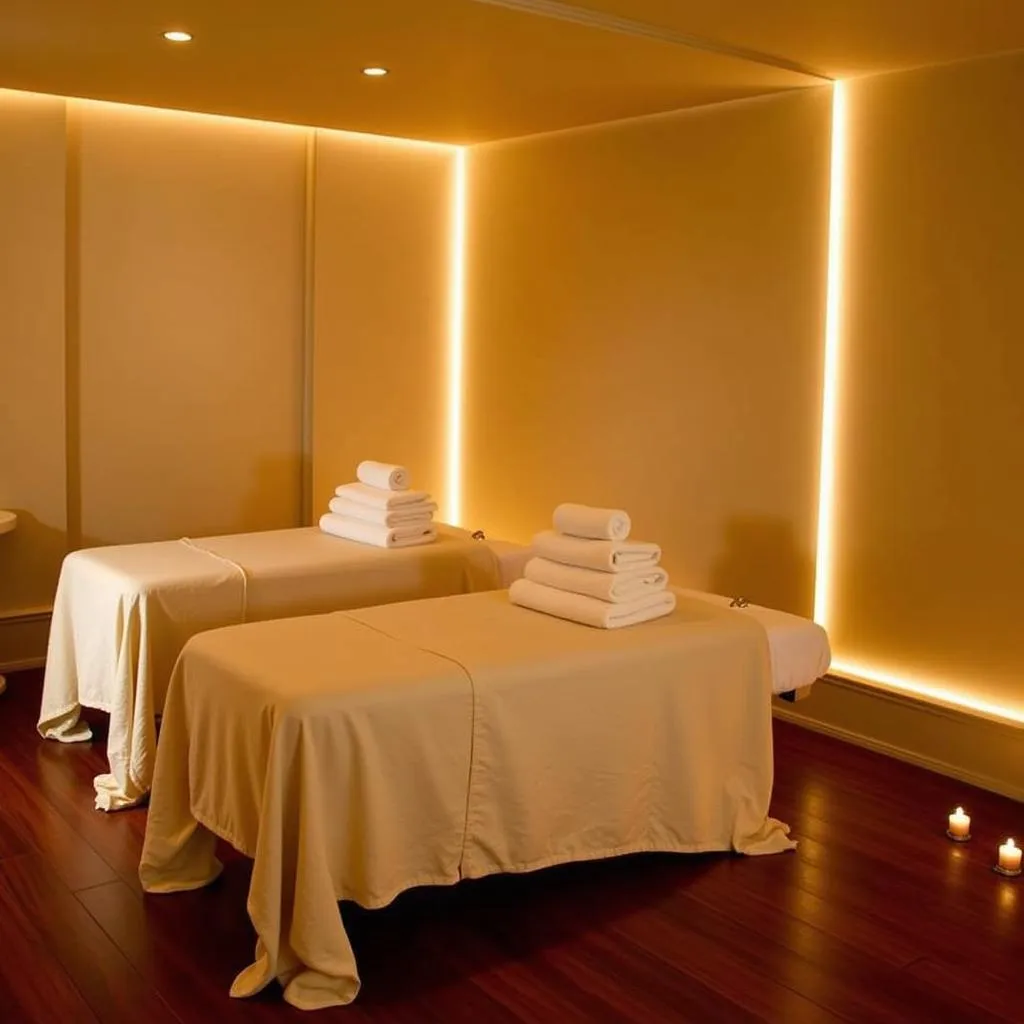 Luxurious Westin spa treatment room