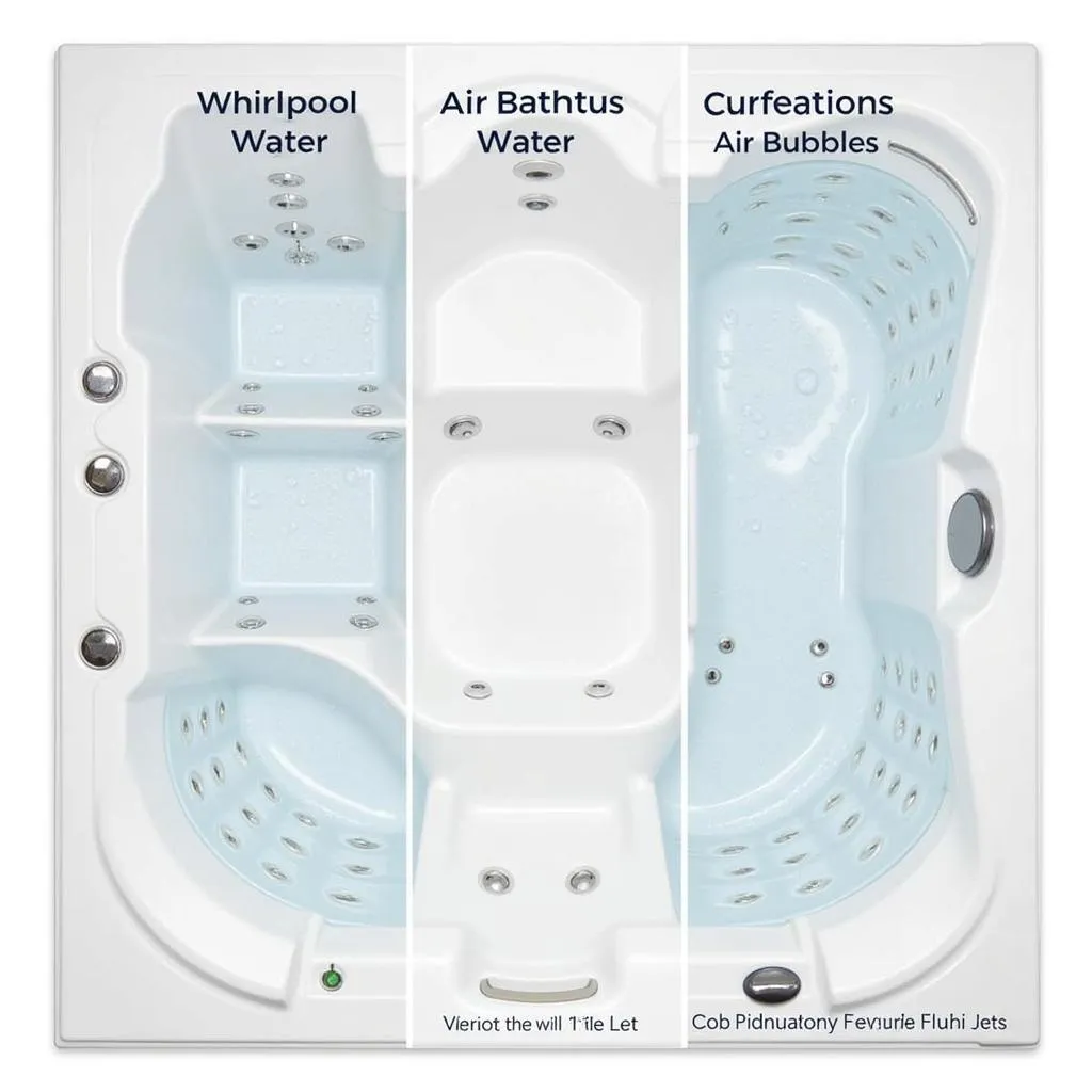 Whirlpool, Air, and Combination Bathtubs