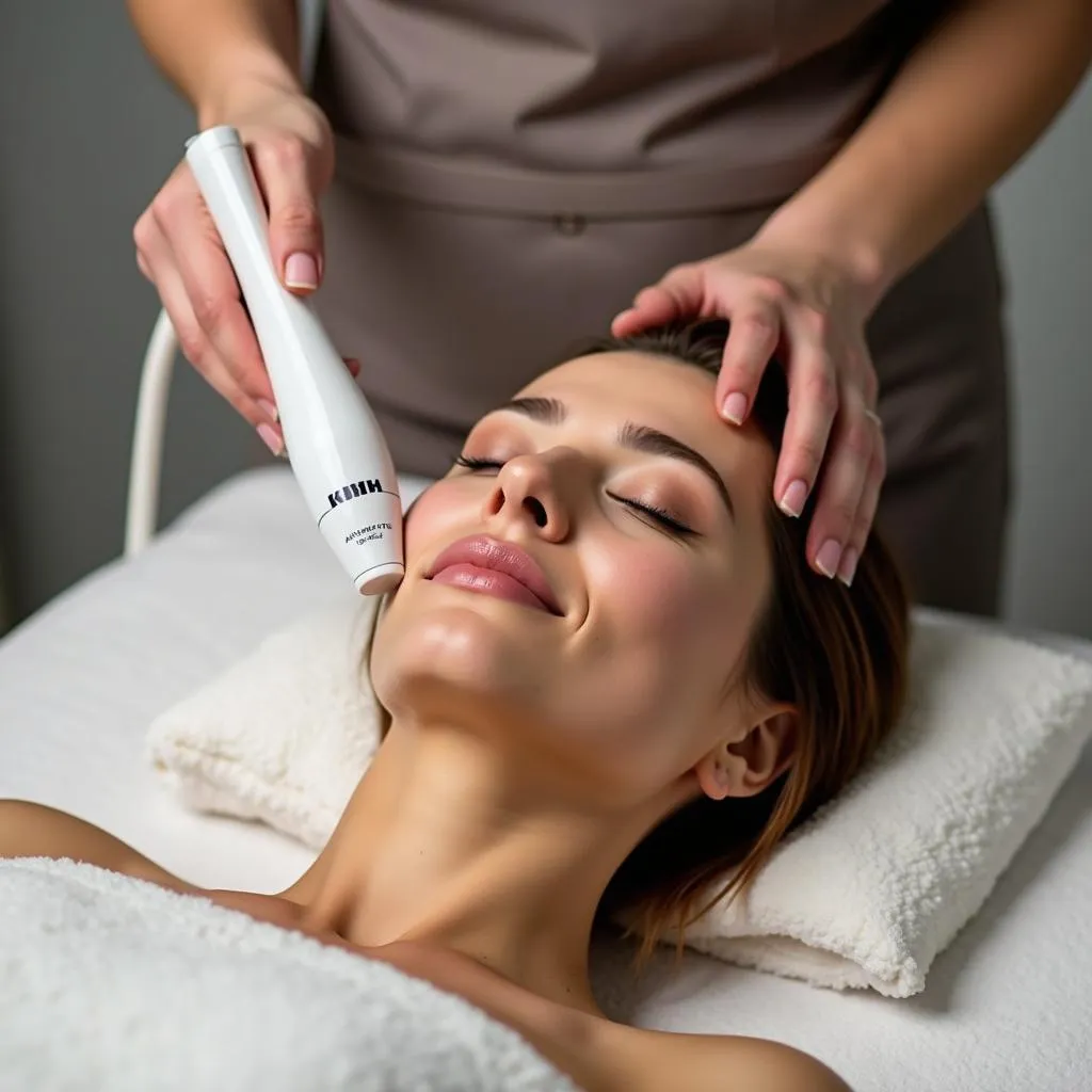 Woman Relaxing During Allegretto Spa Treatment