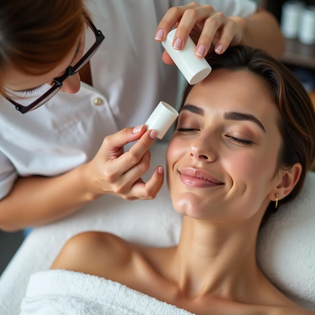 Facial Treatment at a Spa