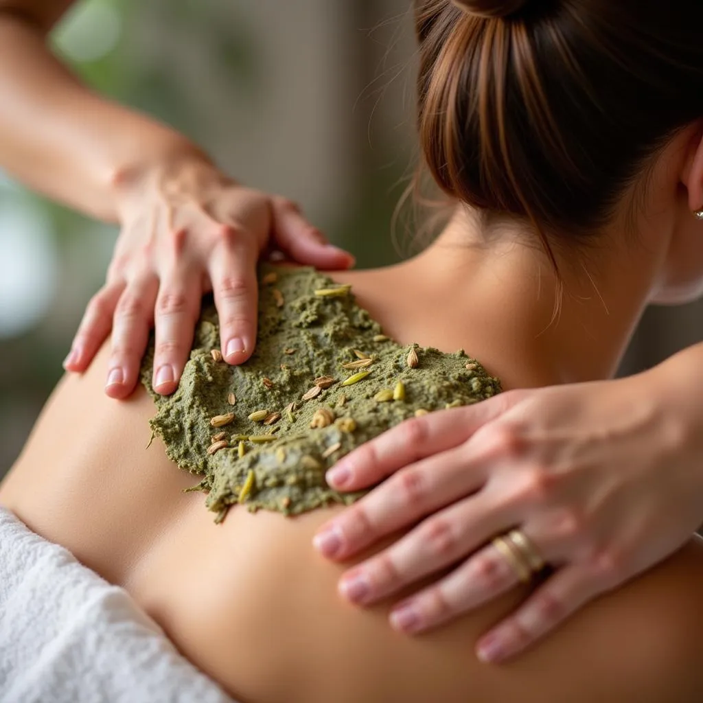 Relaxing Herbal Compress Massage