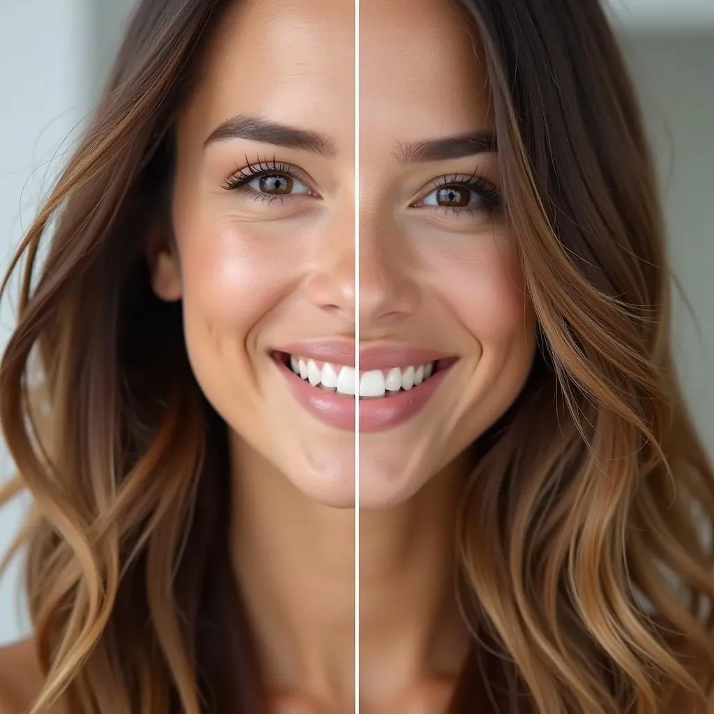 A woman with long, healthy, and shiny hair after a hair spa capsule treatment