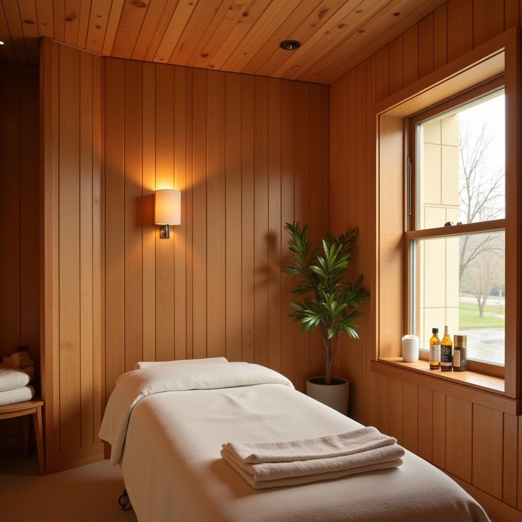 Serene Spa Treatment Room at Wood Castle