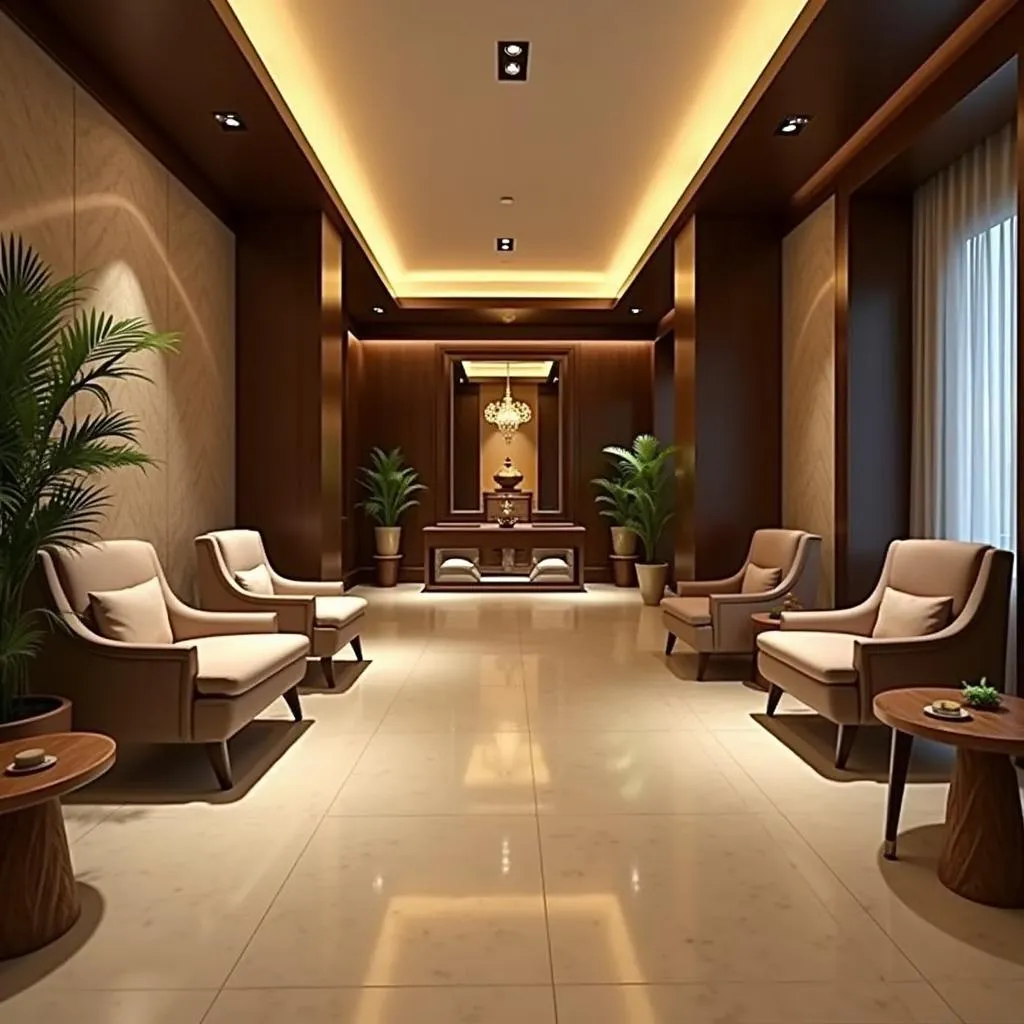 Serene Reception Area of a Thai Spa in Yelahanka Commercial