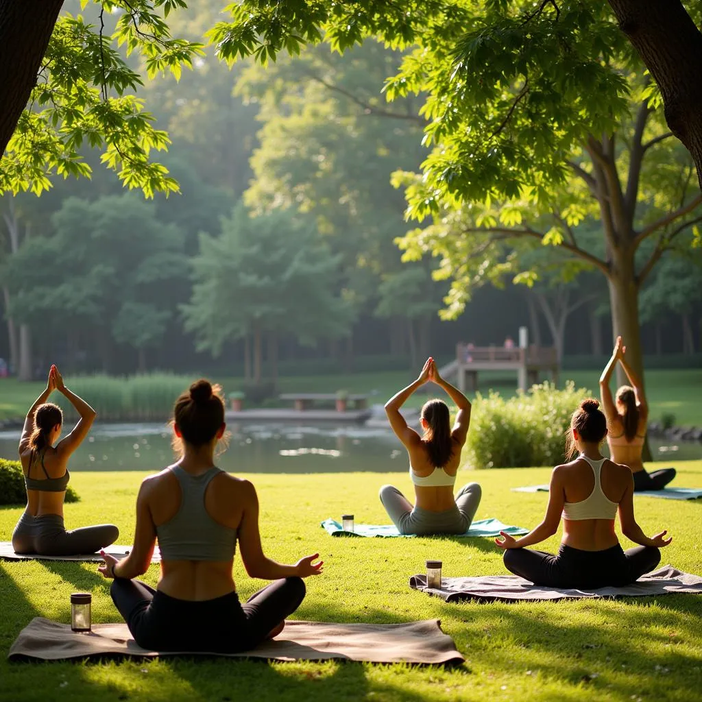 Yoga and Meditation Session at an Andhra Pradesh Resort