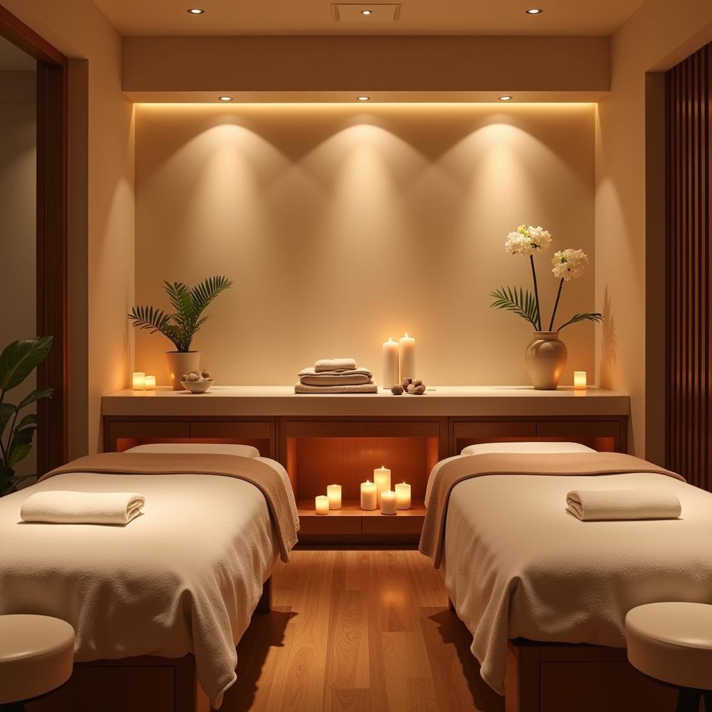 Tranquil Spa Treatment Room in a 7 Star Spa