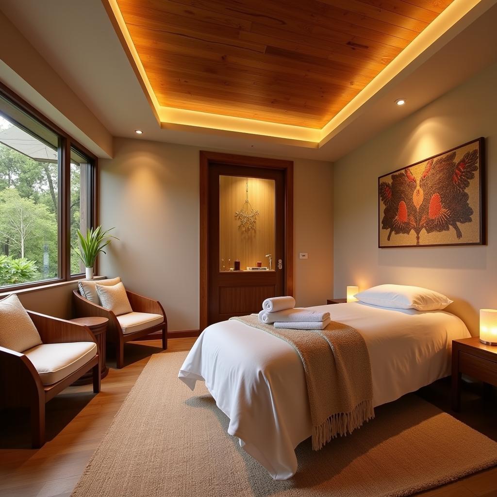 Tranquil Relaxation Room at 98 Acres Spa