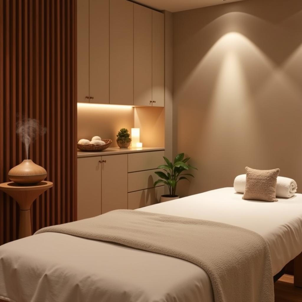 Relaxing Ahara Spa Treatment Room