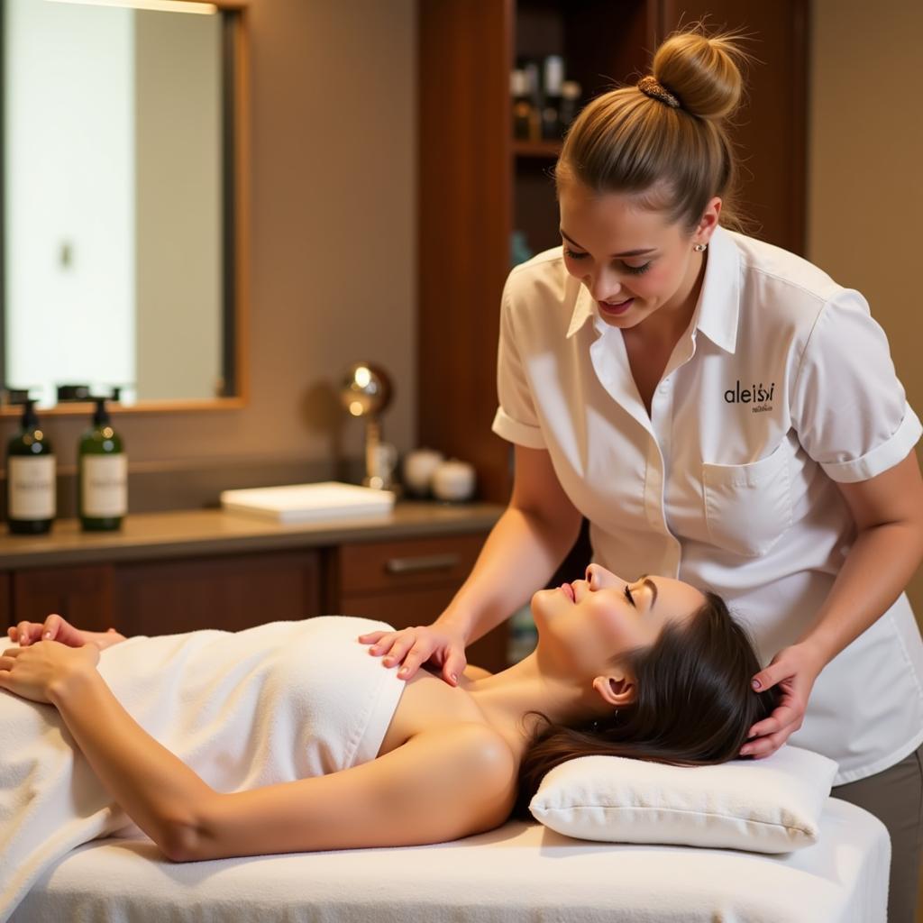 Relaxing Aheli Spa Massage Therapy Session