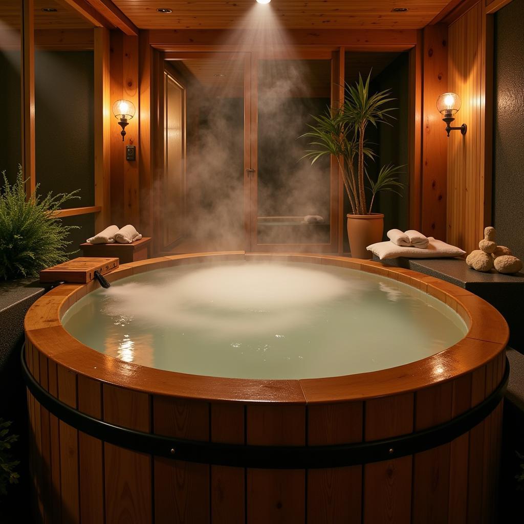 Relaxing in a Traditional Ofuro Bath at Ahmedabad Mirror Japan Spa