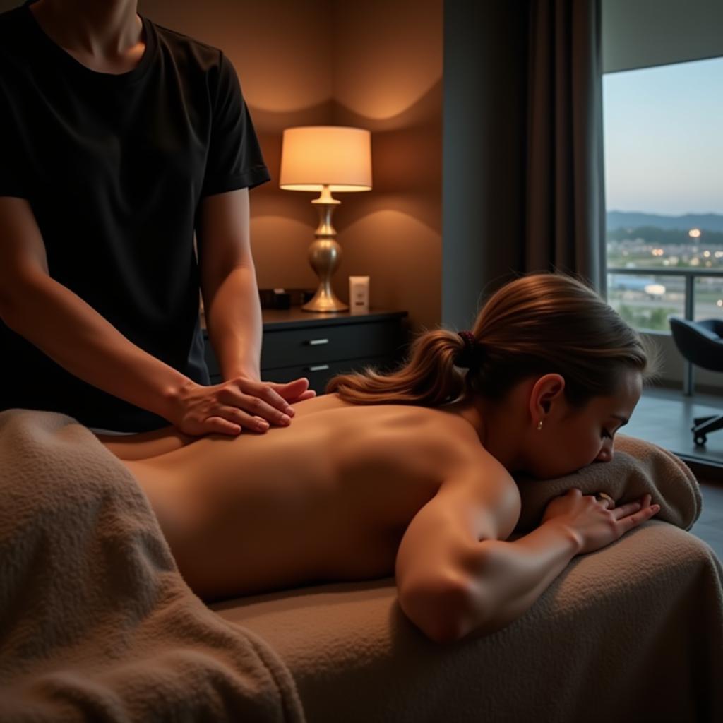 Relaxing Airport Spa Massage Therapy