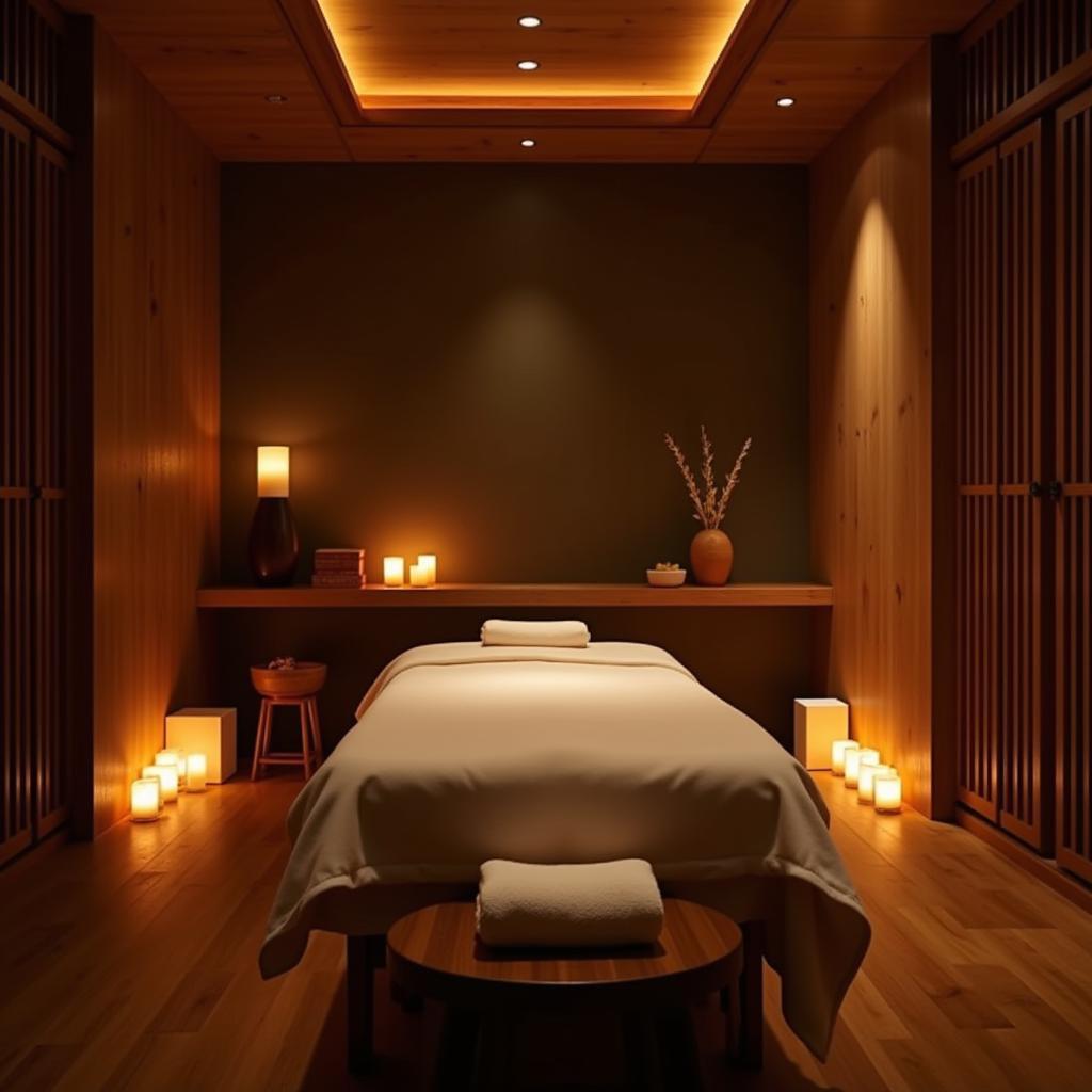 Relaxing Korean Treatment Room at Akaru Spa Dubai