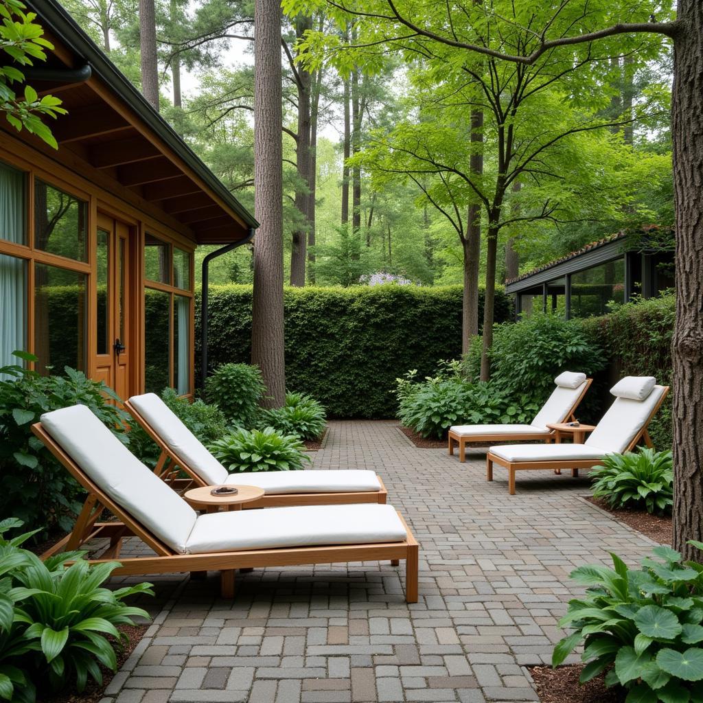 Peaceful Outdoor Sanctuary at Akasa Spa