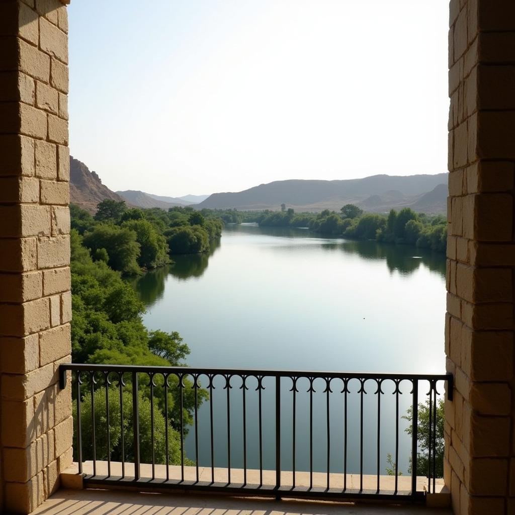 Serene View of the Nile River from Al-Nisaa Hotel