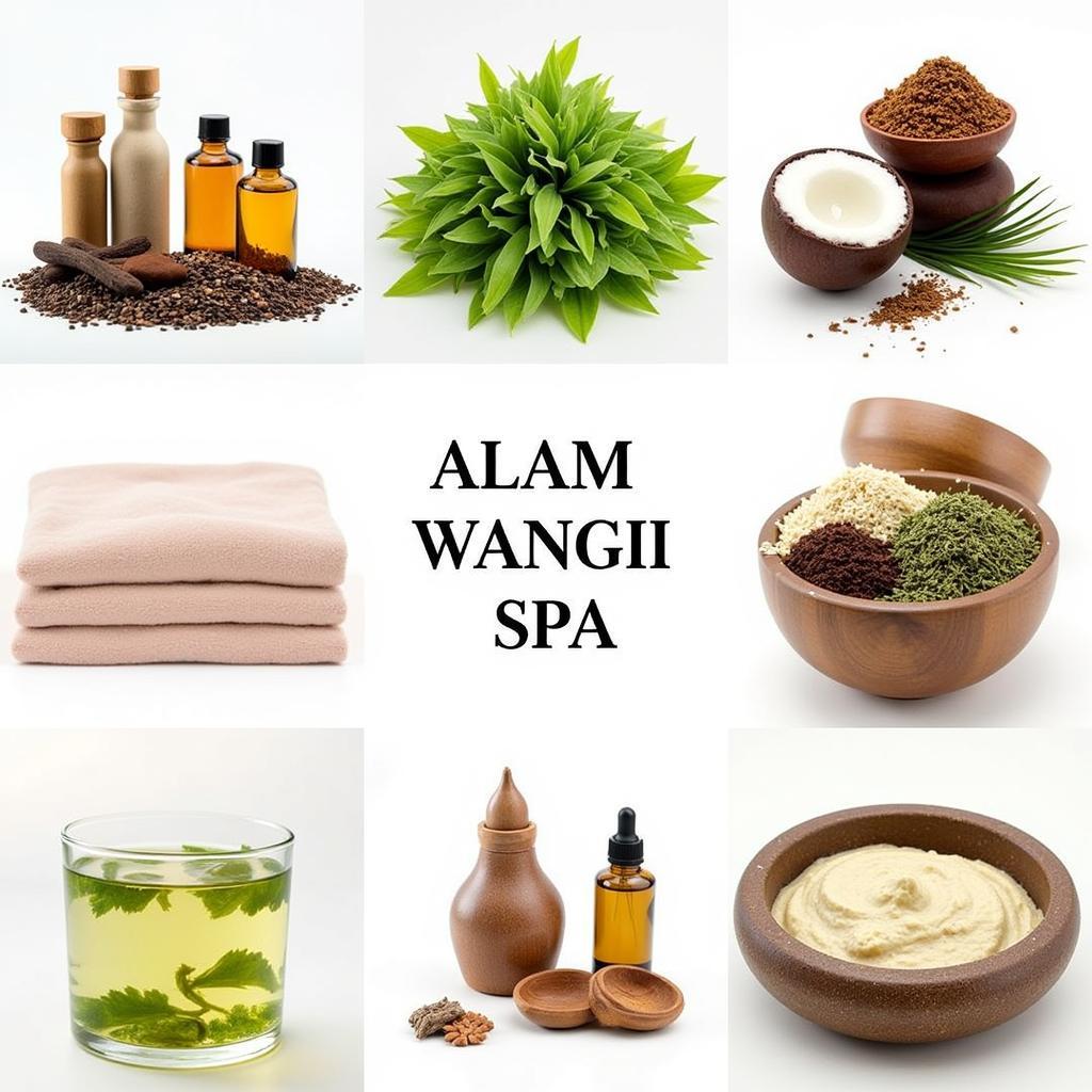 Natural Ingredients and Products at Alam Wangi Spa