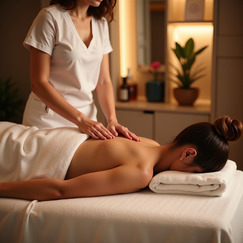 Relaxing Massage Therapy Session in a Tranquil Alberta Spa