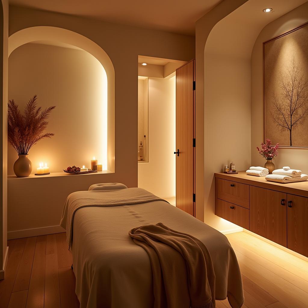 Relaxing Treatment Room at Alea Fashion Industries Spa