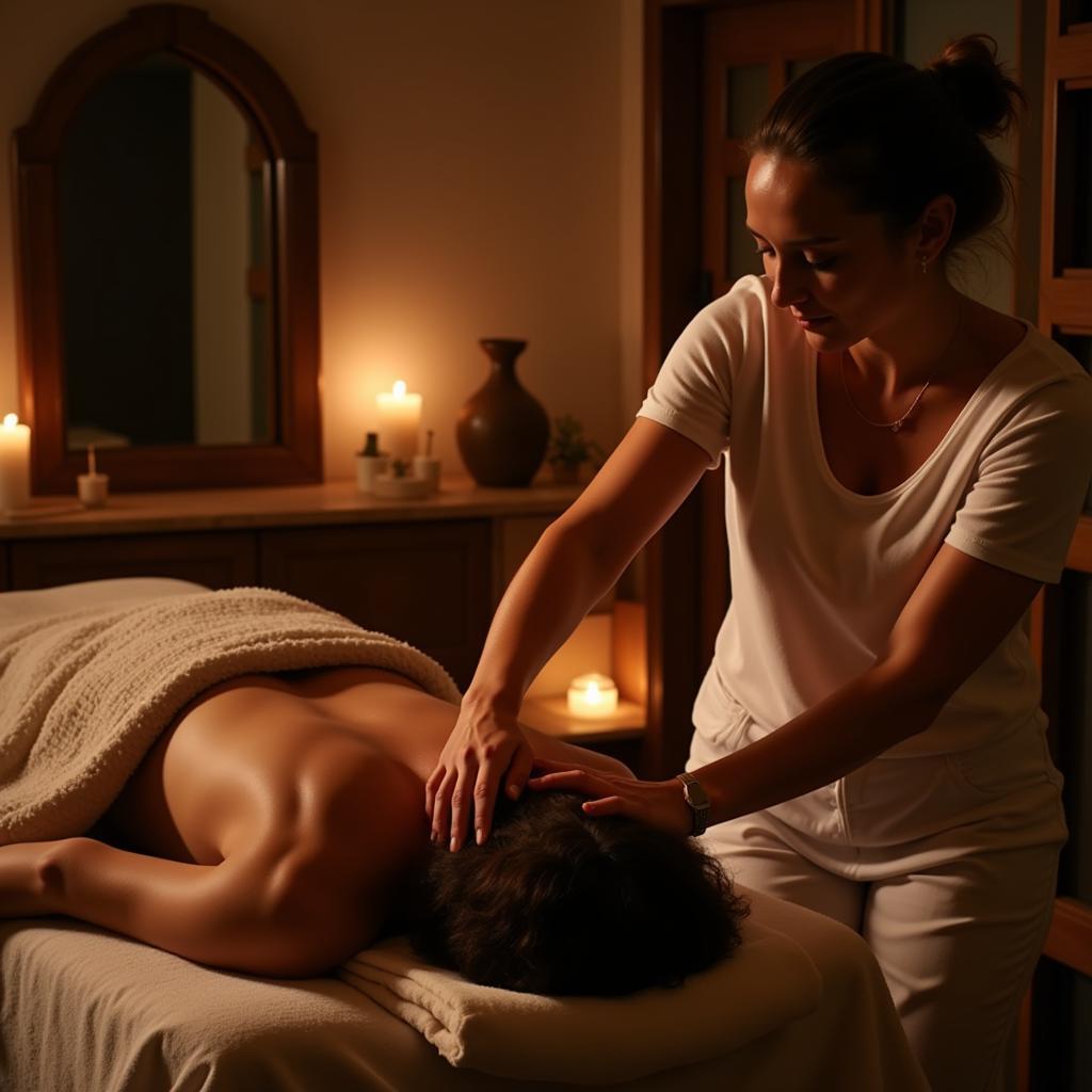 Massage Treatment in an Algarve Spa