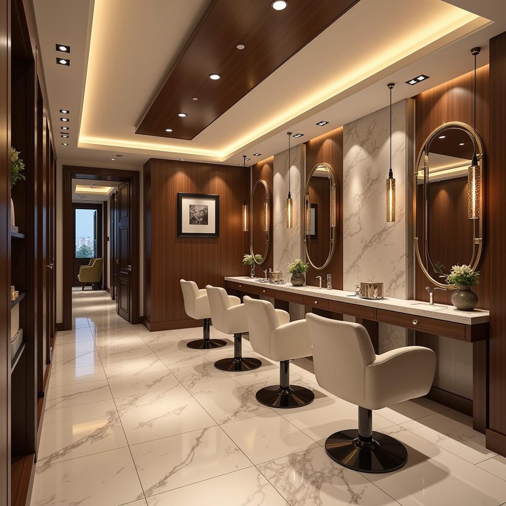 Luxurious Interior of Allure Salon and Spa Islamabad