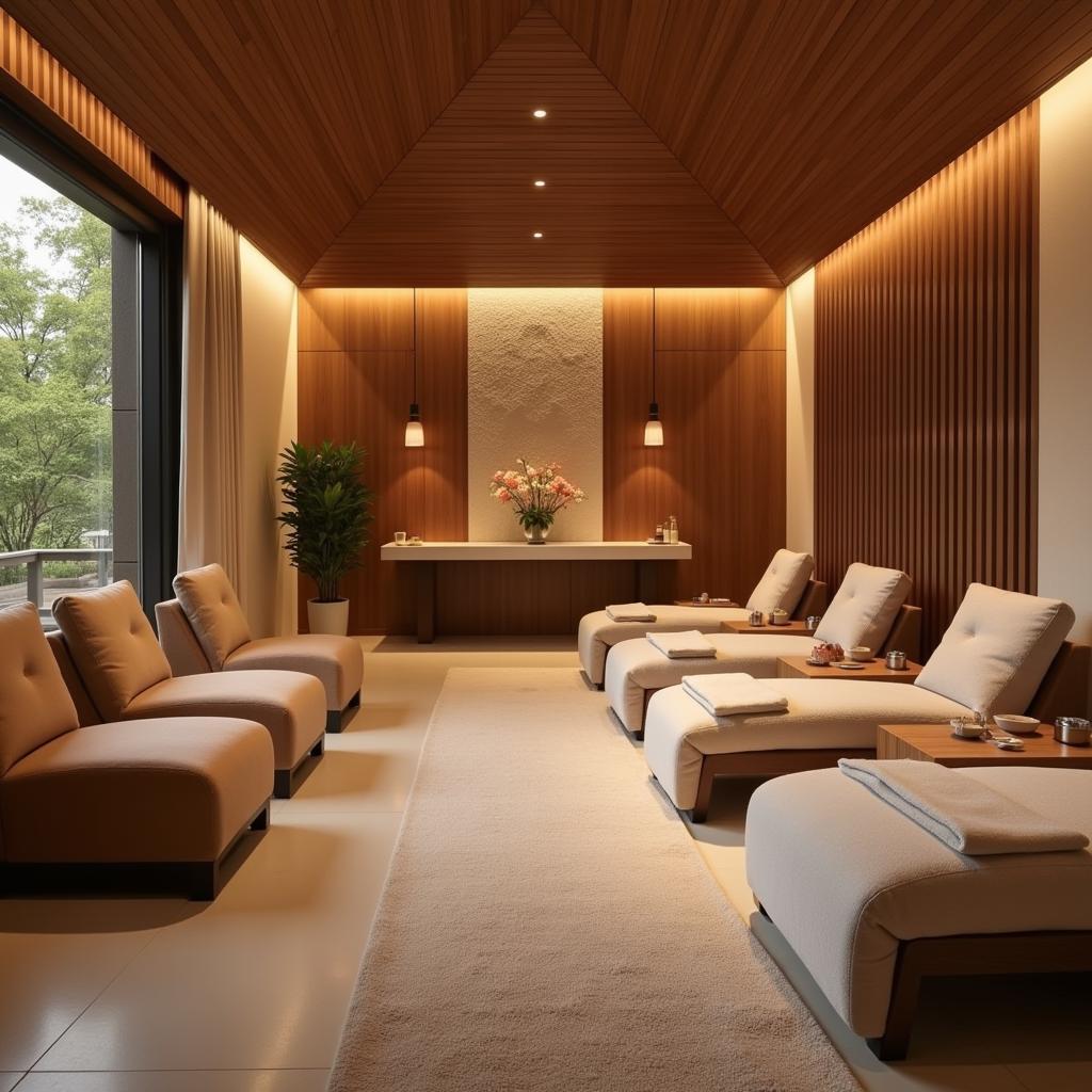 Serene relaxation area in an Alwar spa