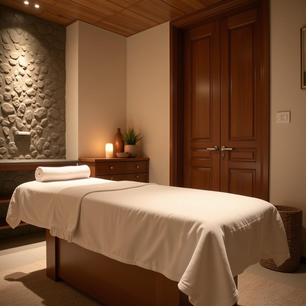 Relaxing spa treatment room in Alwar