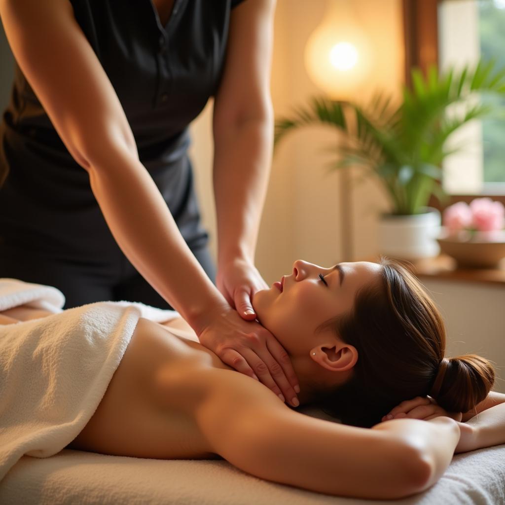 Relaxing massage at an Alwarpet Spa