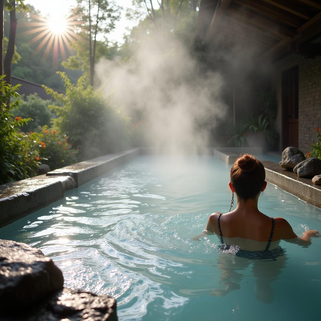 Relaxing in the Thermal Mineral Baths at Amadeus Italia Spa