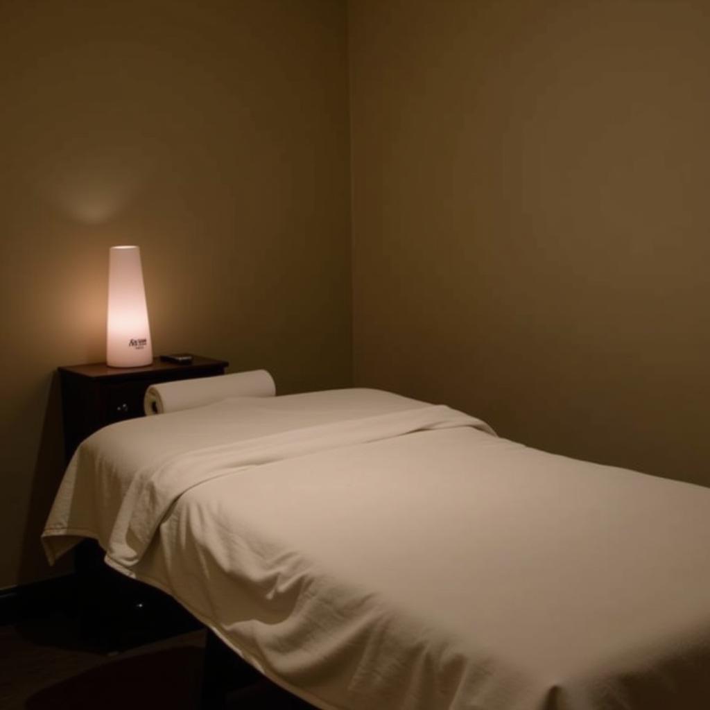 Amantra Spa Balewadi Treatment Room: A serene and calming space for relaxation and rejuvenation.