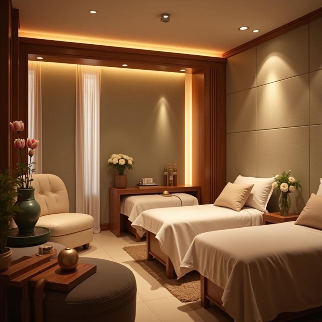 Tranquil Relaxation Lounge at Amazing Aura Spa Moti Nagar