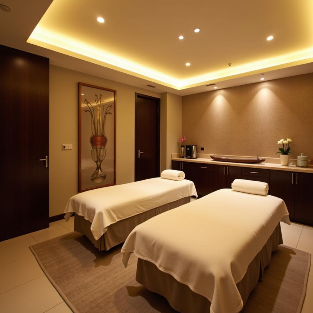 Relaxing Treatment Room at Amazing Aura Spa Moti Nagar