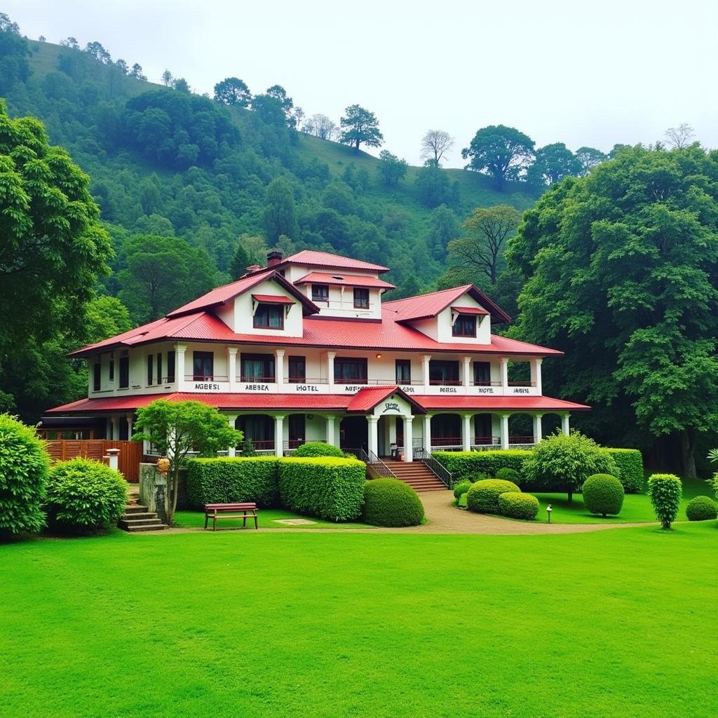 Amber Dale Luxury Hotel Exterior with Munnar Landscape