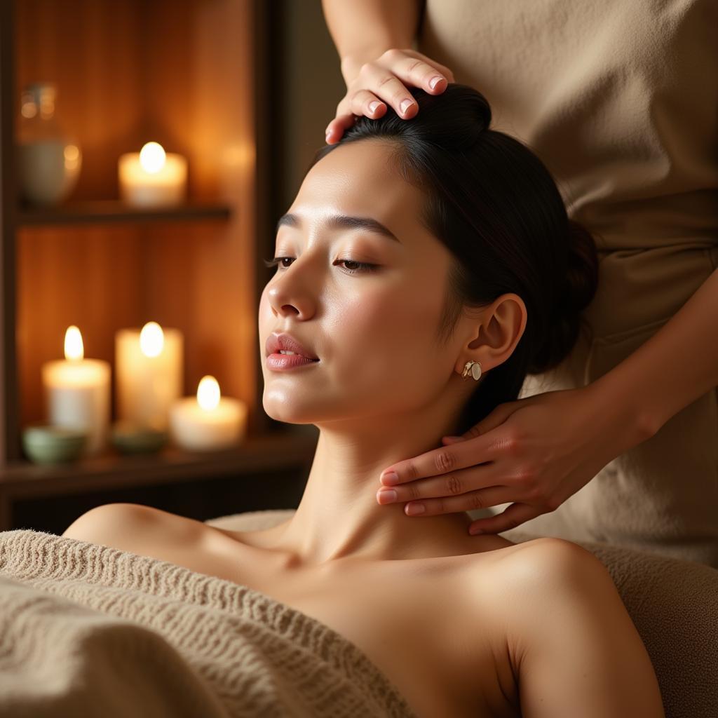 An Ayurvedic treatment being performed at Amber Dale Munnar Spa, showcasing the traditional techniques and serene ambiance.