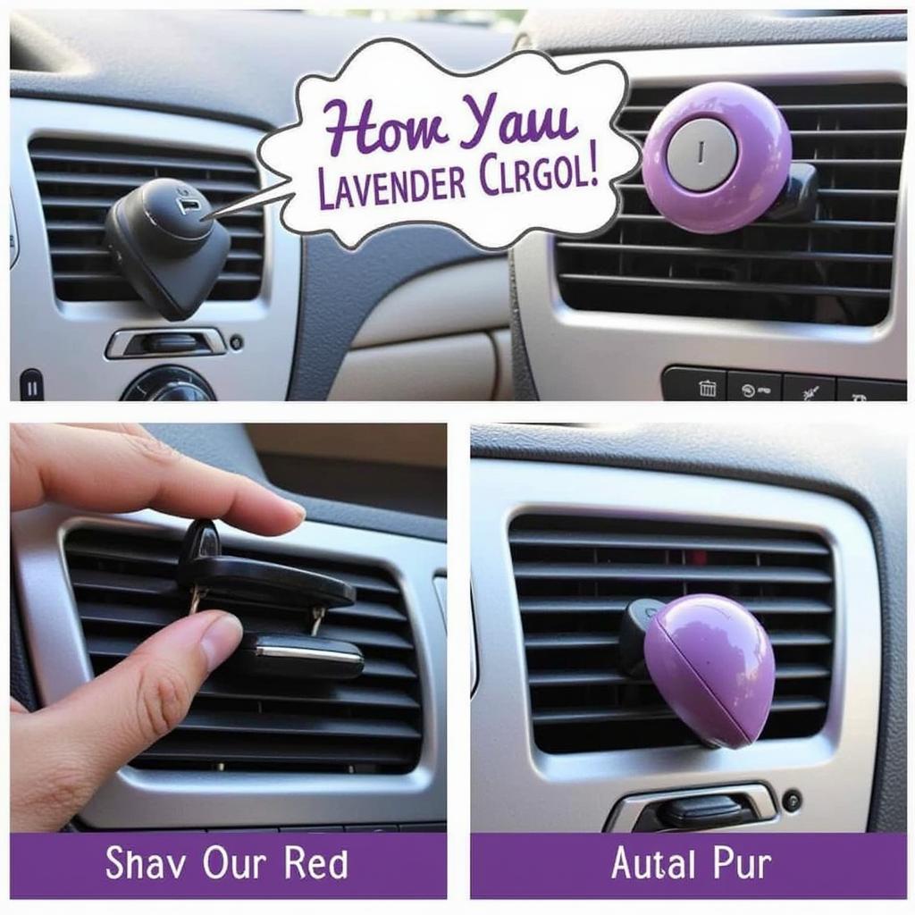 Ambi Pur Car Lavender Spa Attached to Car Vent