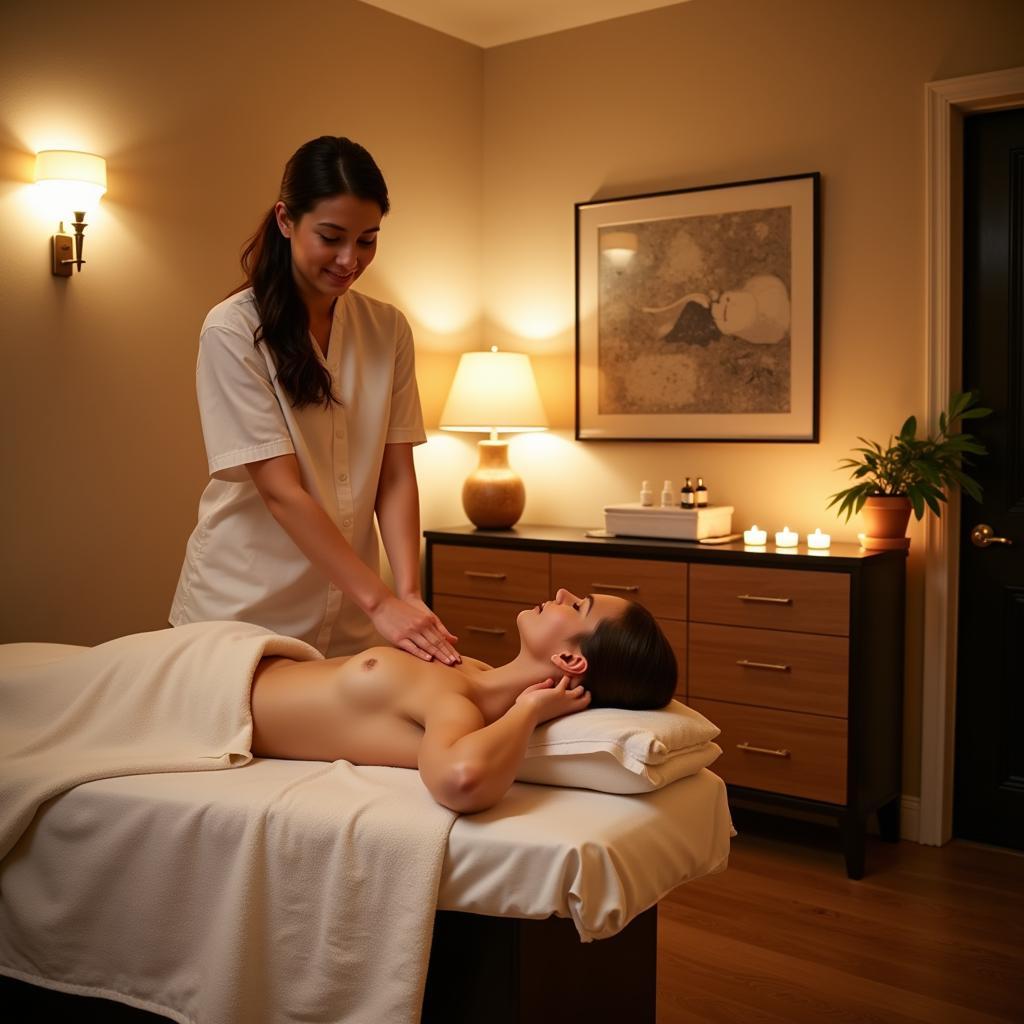 Massage Therapy at Ambrai Spa and Salon