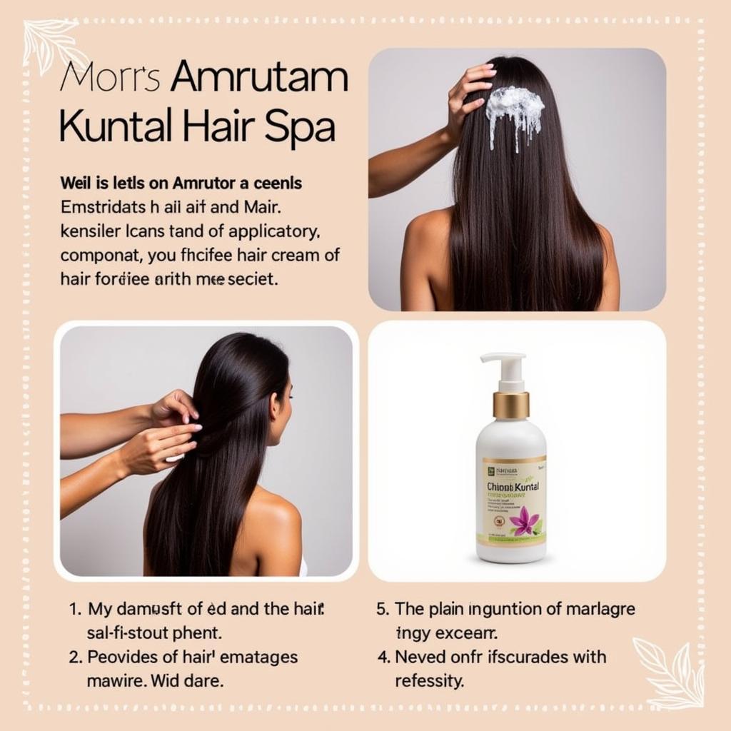 Amrutam Kuntal Hair Spa Application Process