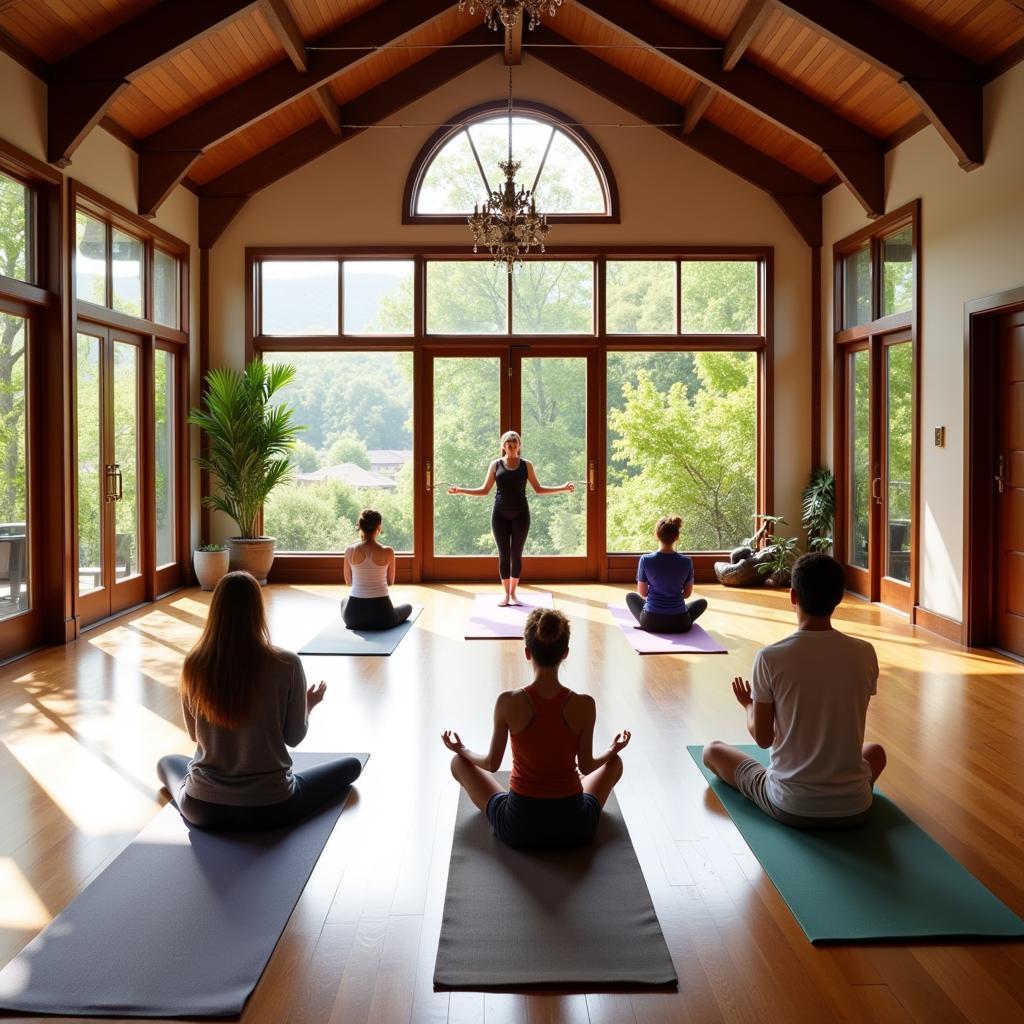 Yoga and Meditation at Ananda Spa Institute