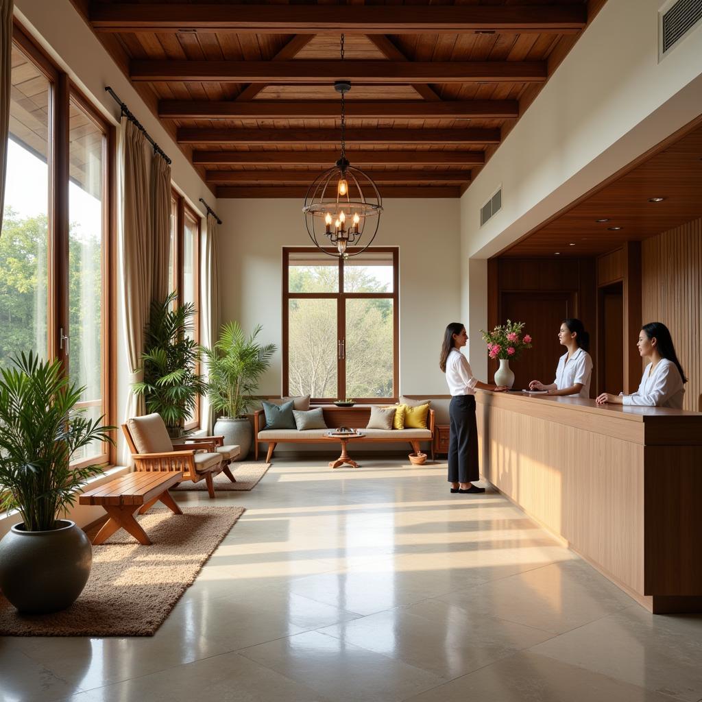 Ananta Spa Reception Area in Besant Nag