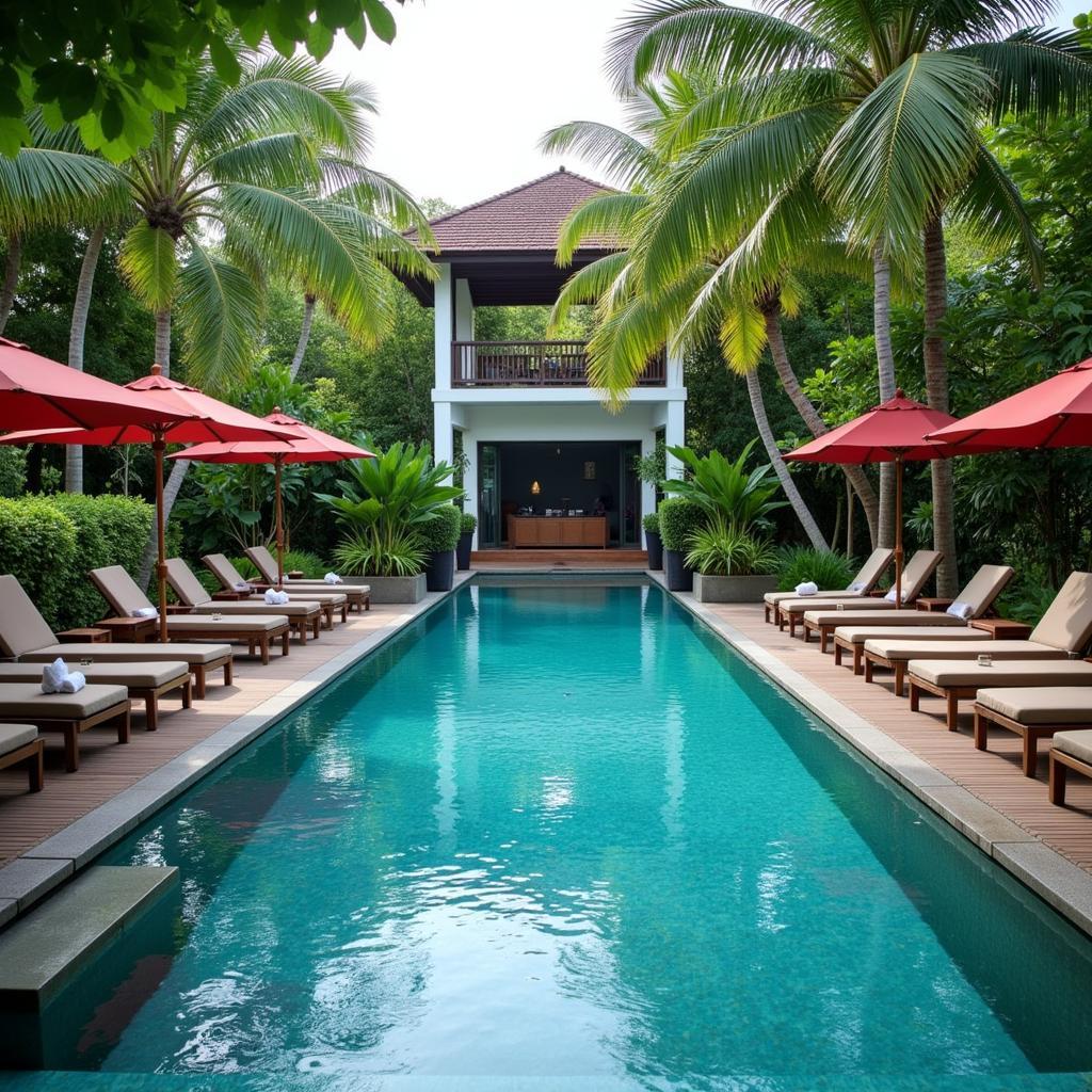 Tranquil Pool at Anantara Siam Bangkok Hotel and Spa