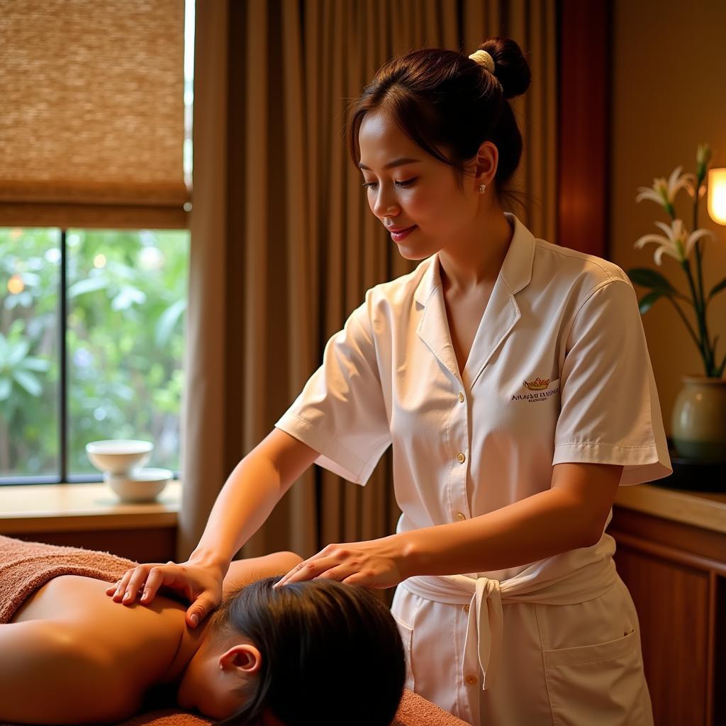 Authentic Thai Massage at Anantara Siam