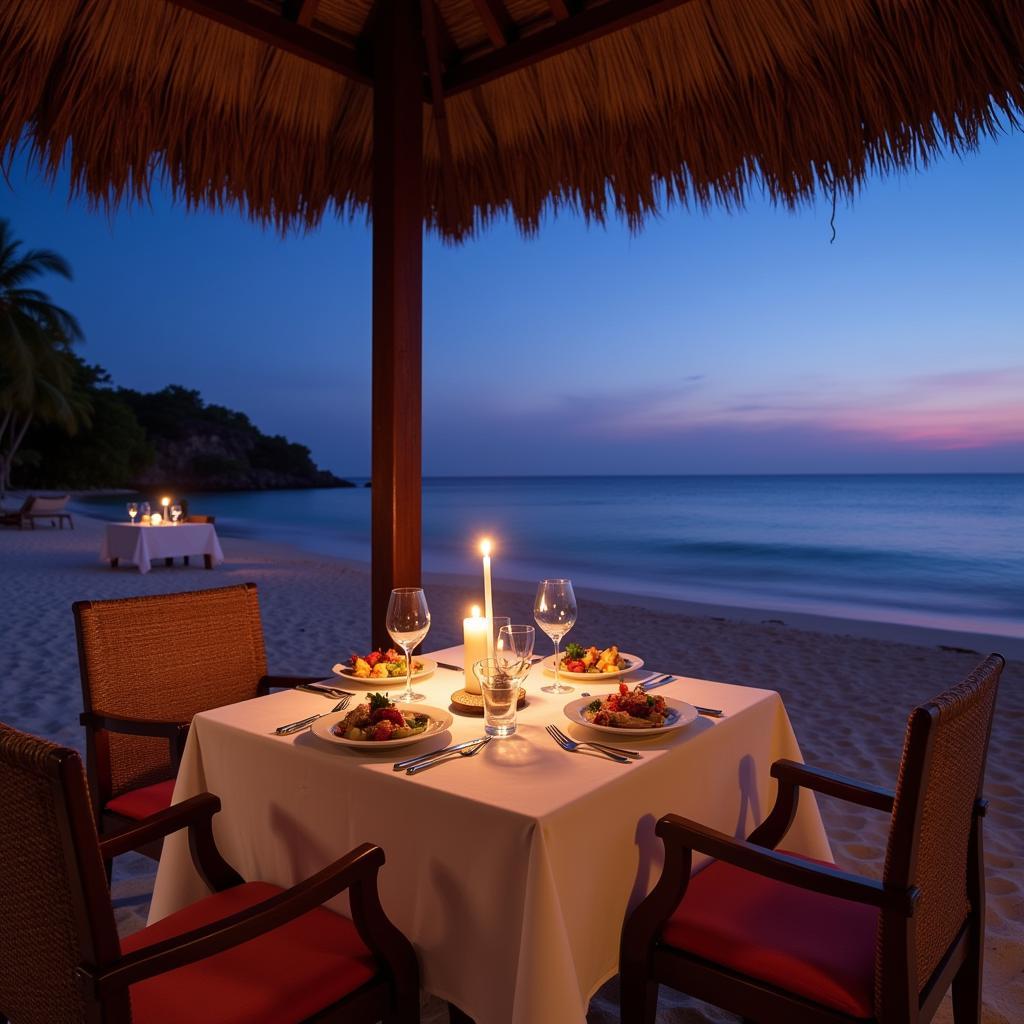 Dining at Anantara Veli Resort