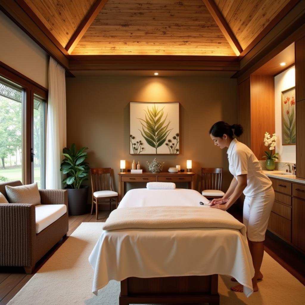 Luxurious Spa Treatment Room at Anantaya Resort and Spa in Sri Lanka