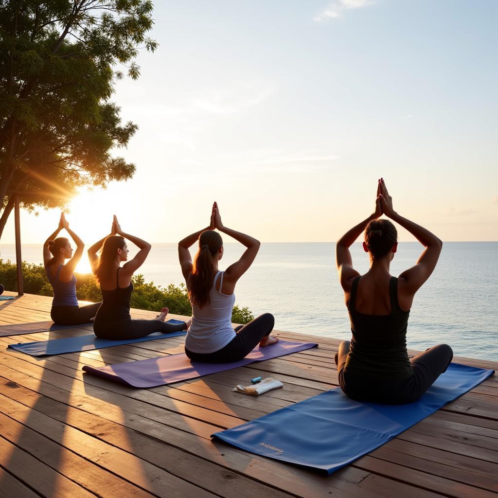 Yoga session at Andaman resort and spa Langkawi