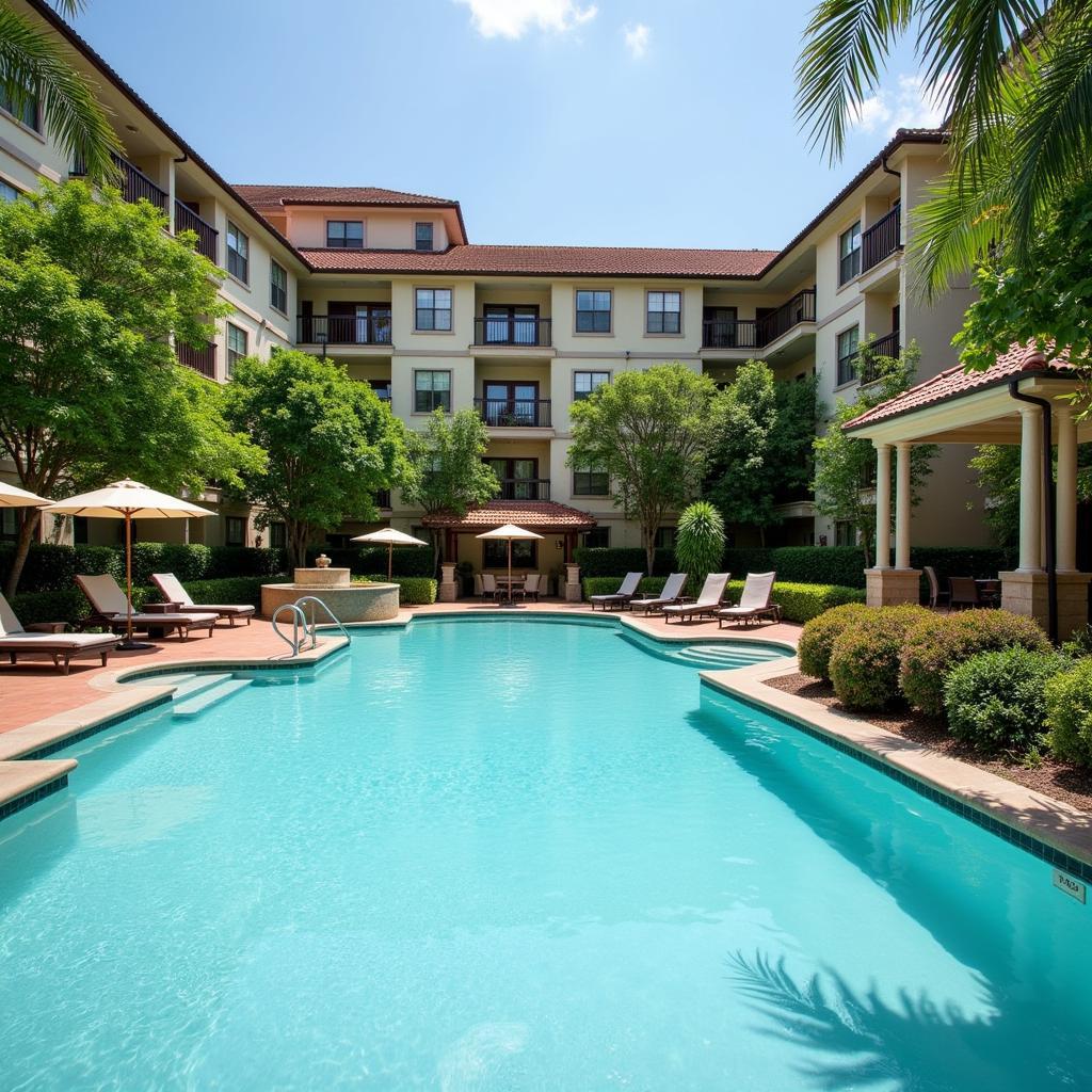 Relaxing by the Pool at Angkor Wat Resort and Spa