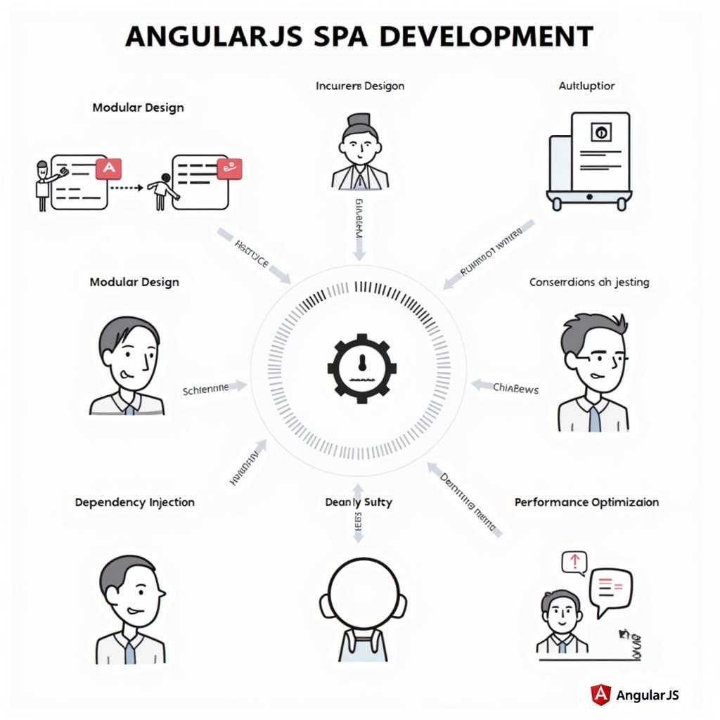 AngularJS SPA Best Practices Diagram