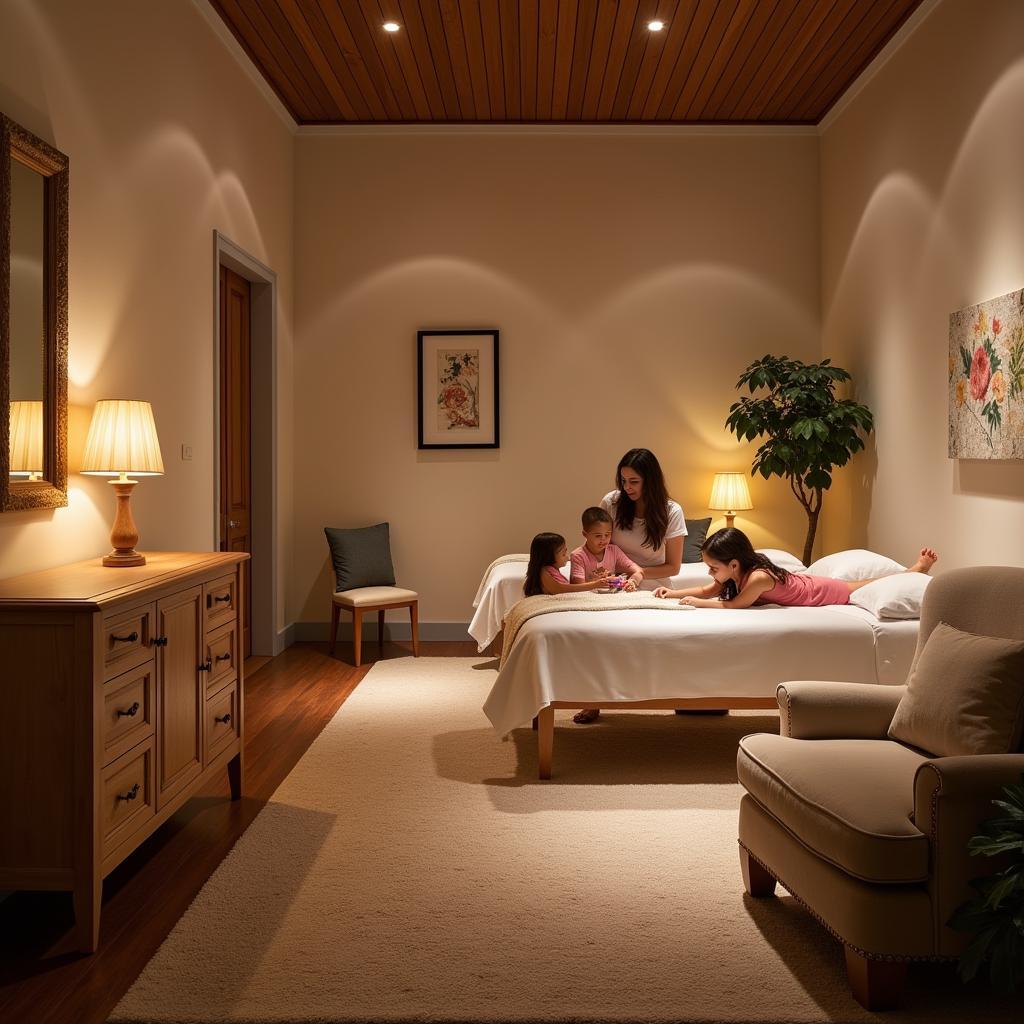 Relaxing Family Spa Treatment Room at Annapurna