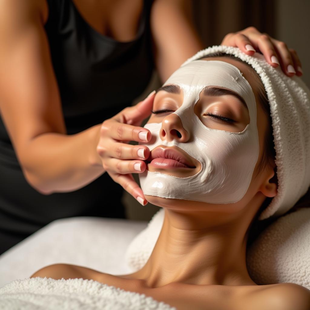 Rejuvenating facial at an Antigua resort and spa