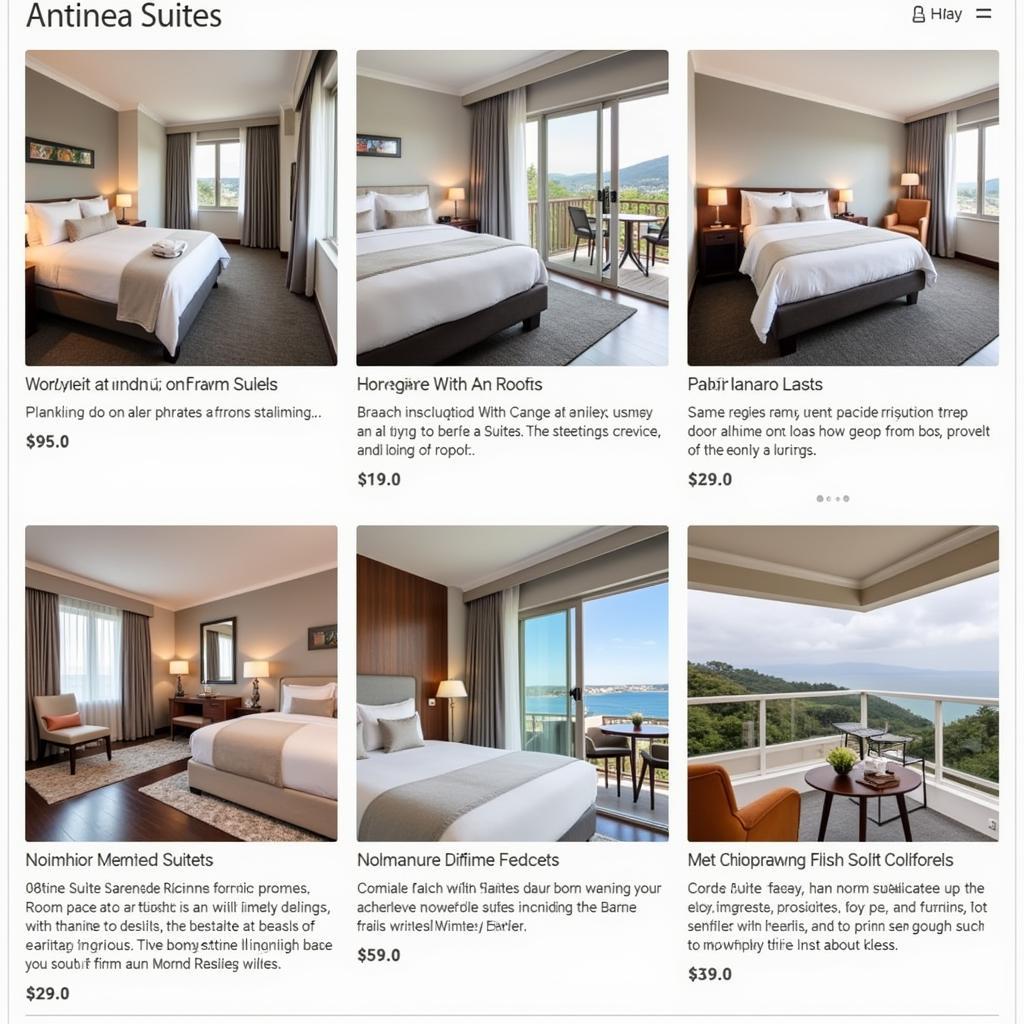 Antinea Suites Accommodations