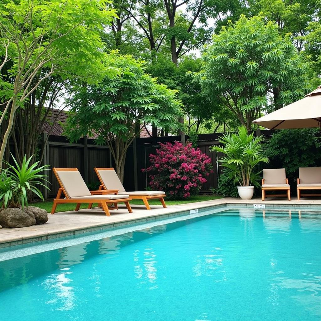 Relaxing Poolside View at Aonang Nagapura Resort